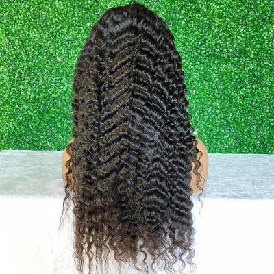 China Body Wave Deep Wave 28 30 Inch Brazilian Loose Deep Wave Wig Best 40 Inch HD Hair Lace Front Deep Wave Wig for sale