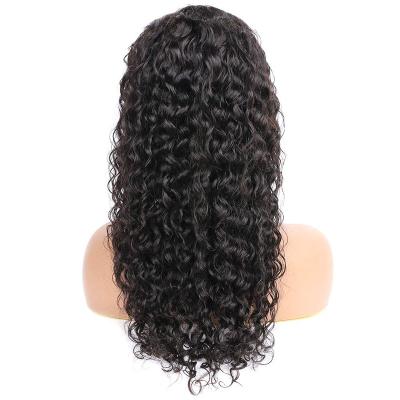 China 100% Wigs, Dropshipping Natural Black Brazilian Water Wave Human Hair Wigs Water Wave Lace Front Wig Water Wave Lace Front Wig for sale