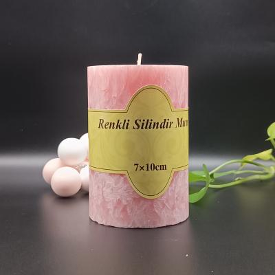 China Custom multicolor luxury home scented decor pivate label party gift set pillar aromatherapy handmade paraffin wax scented candles for sale