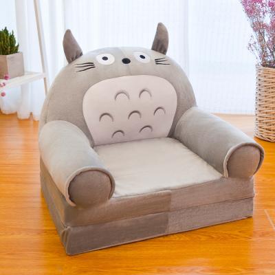 China New Cartoon Plush Totoro Toy Sofa Cover Cushion Children Folding Plush Toy Lazy Sofa Cute Animal Promotional Soft Bed Animal Soft Skin for sale