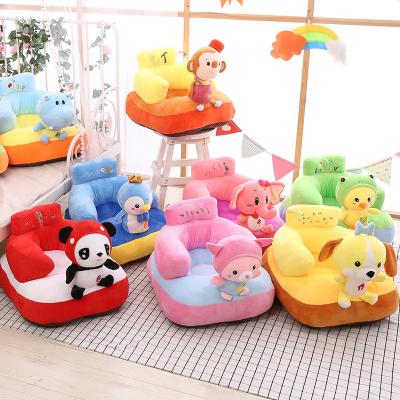 China Promotional Cartoon Sofa Leather Shell Children Plush Stuffed Animal Toy Unstuffed Wholesale Lazy Sofa Skin Cute Baby Stool Seat Nursery Gift for sale