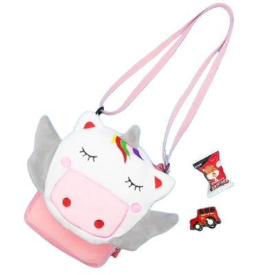 China Wholesale Soft Plush Kids School Backpacks Cute Unicorn New Single Shoulder Cartoon Animal Schoolbag For Boys And Girls for sale