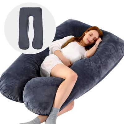 China Wholesale Anti-Static Ergonomic Comfortable Full Body Pillow Pillow Pregnancy Pillow Maternity Pillow U Shaped Crate For Pregnant Women Pillowcase for sale