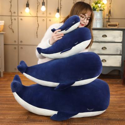 China 2021 new arrivals 25cm kawai stuffed whale baby plush toy dark blue stuffed animal plush toy for sale