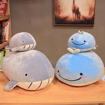 China 2021 new arrivals 23cm blue whale toy kawai stuffed plush toy baby plush lovely stuffed whale for sale