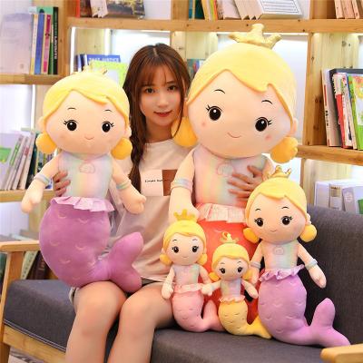 China 2021 new arrivals 30cm plush mermaid toy kawai stuffed mermaid doll plush toy for girl for sale