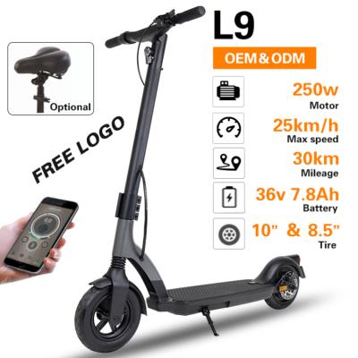 China 350w unisex fast 2 wheel kick electric adult mobility scooter best chinese foldable cheap for sale