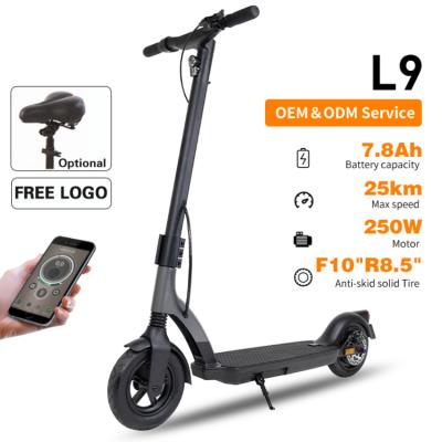 China High Power 250w 36v 2 Wheel Unisex Foldable E-scooter Adult Electric Scooter With Seat for sale