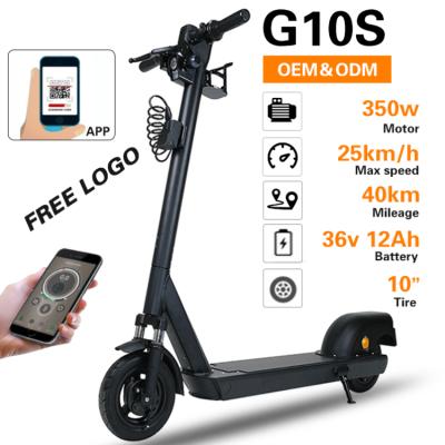 China Unisex App Control Fastest Delivery Adult Two Wheel Motor EEC 36v Electric City Scooter Share for sale