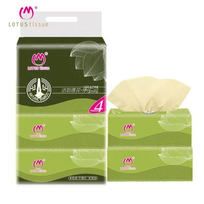 China Eco-friendly 4ply supplier 106 quality soft comfortable sheets bamboo fiber ultra soft facial tissue for sale