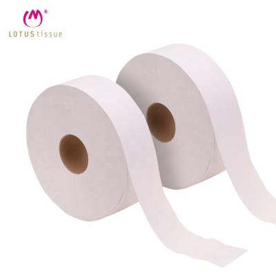 China Eco-friendly Soft Comfortable Biodegradable Virgin Jumbo Tissue Paper 2 Ply Pulp Towel Bath WC Toilet Paper Roll for sale