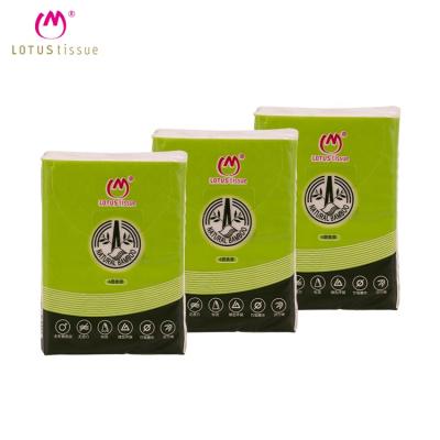 China Quality Supplier 4ply Pulp Wallet Facial Tissue Paper Pouch Eco-friendly Soft Comfortable Bamboo Cloth for sale