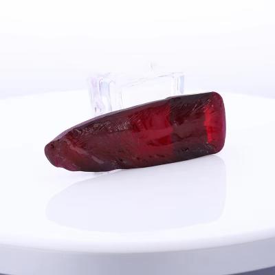 China 8# Red Ruby Synthetic Corundum Rough for Custom Antique Moissanite Ring and Pendant for sale