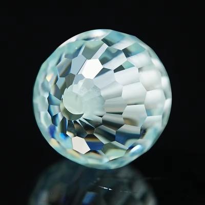 Κίνα Gemstone Material Synthetic Lab Created Round Blue Moissanite Beads For Jewelry Making προς πώληση