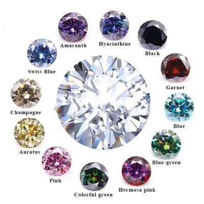 China Round Vvs Loose Moissanite Customizable Shape and Size Color Moissanite à venda