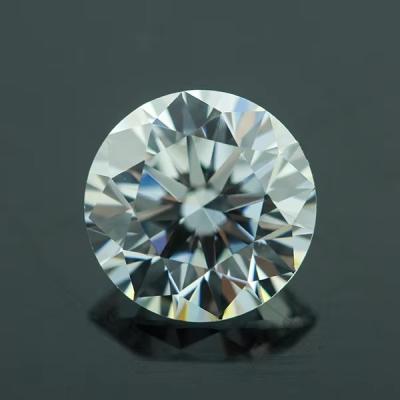 China 3A/5A Cubic Zirconia Loose Stones Brilliant Cut Round Shape White Color 6mm 8mm Gemstone for sale