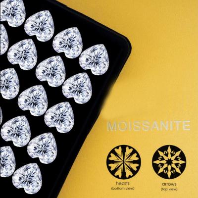 Cina Al dettaglio mossanite Pass Diamond Test GRA Stones D Color Round Shape Diamond Loose Moissanite Moissanite cerchi a cerchio in vendita