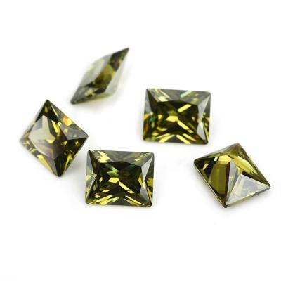 Cina Fabbrica all'ingrosso Gemstone colore Moissanite rettangolo 3A 5A Libero Cubico Zirconia pietre 4ct Per Moissanite Anello in vendita