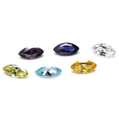 China factory wholesale high quality 30colors CZ stones Marquise cut 3x1.5mm Synthetic cubic zirconia for jewelry making for sale