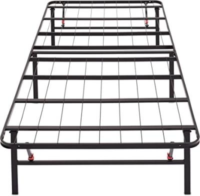 China Alloy Steel Metal Folding Platform Bed Frame with Tool Free Installation, 14 Inches Tall, Twin, Black for sale