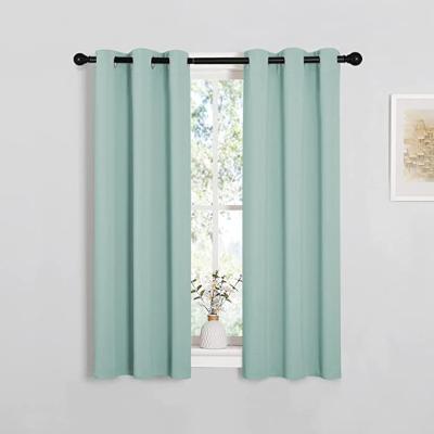 China Modern Thermal Insulated Curtains Blackout Curtains , Window Grommet Room Solid Tarnish Drapes Panels For Bedroom for sale