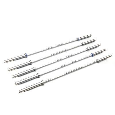 China BLACK MANGANESE / HARD CROWN best design needle bearing chrome black barbell zinc coated long bar iwf barbell for sale