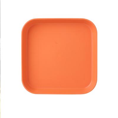 China Sustainable 150 Pieces Mounted Plastic Gold Square Plates Plastic for sale