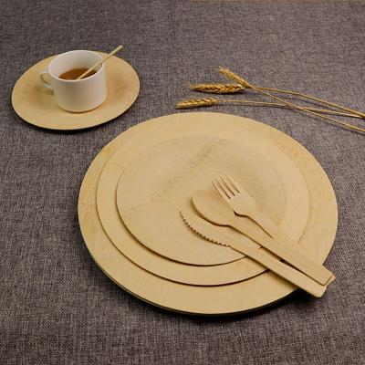 China Disposable Biodegradable Bamboo Plates Disposable Square for sale