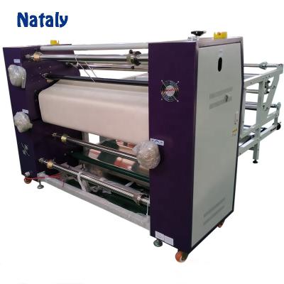 China Garment Shops Wholesale Automatic Roll Heat Press Fabric Transfer Machine For T Shirt for sale