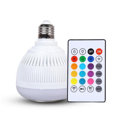 China Residential Led Music Bulb Smart RGBW E27 Blue Tooth Led Bulb Speaker Audio Wireless Music Led Lamp for sale