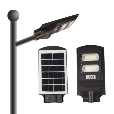 China ROAD Super Bright 80W IP 65 Waterproof All In One Street Light Led PIR Solar Street Light With Remote Control Led Solar Lamp for sale