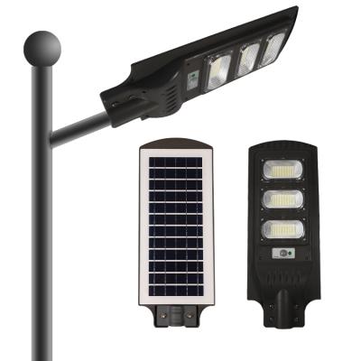 China ROAD 120W Hi Lumen IP 65 Waterproof All In One Street Light Led PIR Solar Street Light With Remote Control Led Solar Lamp for sale