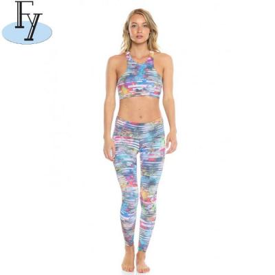 China Antibacterial Breathable Fiber Mesh 100% White Bamboo Digital Printed Leggings for sale