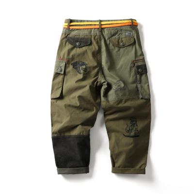 China Viable High Quality Mens Casual Outdoor Use Solid Cargo Pants Loose Mens Cargo Pants With 6 Pockets for sale