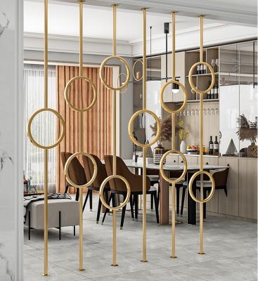 China Europe simple and light luxury floor-to-ceiling creative home entrance living room partition decorative screen for sale