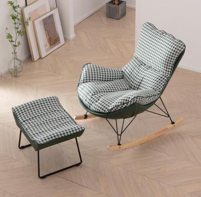 China Reclining Nordic Light Luxury Houndstooth Baby Rocking Chair for sale