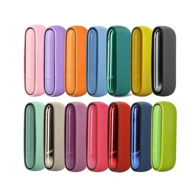 China New 16 Colors Cases Accessories Sticker Skin PC TPU Plastic PU TPU Side Cover Replaceable For IQOS 3 Duo Case for sale