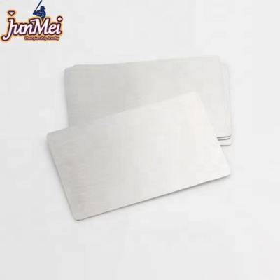 China JUNMEI Worldwide Color Printing Metal Custom Business Card for Businessman and Tournament Leader for sale