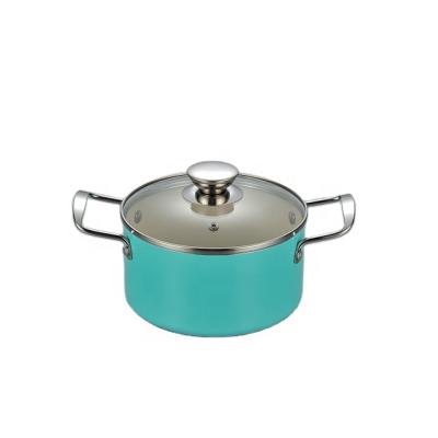 China Viable NEW PRODUCT HIGH QUALITY CERAMIC NON-STICK COATING PRESSED COOKER SIZE 18/20/22/24/26/28/30 cm for sale