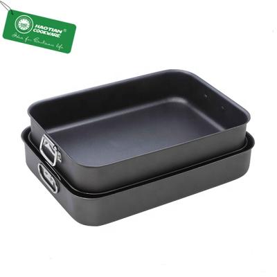 China Non Sustainable Aluminum Stick Liner Ceramic Roasting Casserole for sale