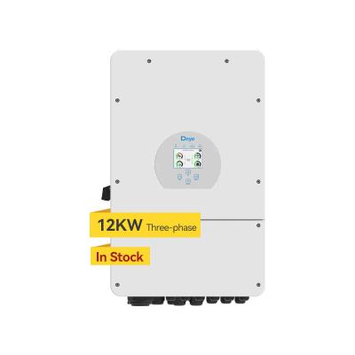 China 12kw sun12-sg04lp3 high quality hybrid wall mounted inverter deye full certification 422W*658H*281D for sale