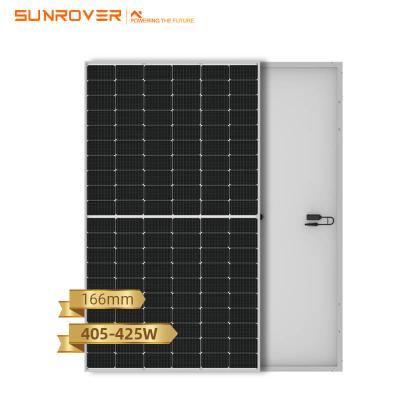 China trina 400w 405w 410w 425w half black frame solar panels 405w cells PV module 166mmx166mm for sale