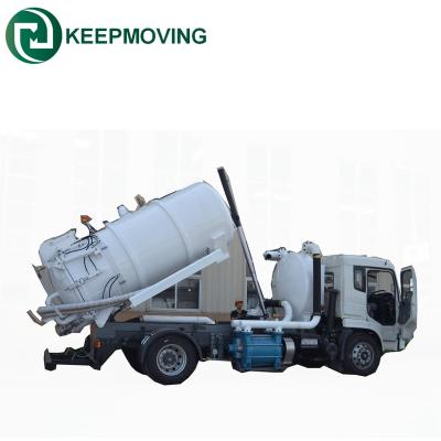 China Dongfeng 12m3 Dust Vacuum Sewage Sucking Truck For Sale 4CBM to 10CBM for sale