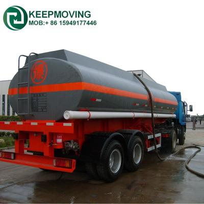 China 28CBM Double Axle Truck Trailer Water Transport Tank Semi Trailer for sale