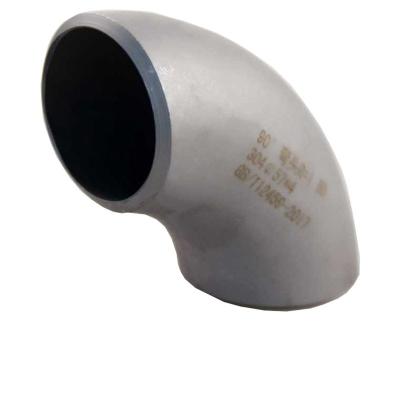 China Stainless Steel And Carbon Steel 304 90 Degree Stainless Steel Welded Stamping Elbow 3