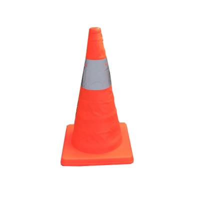 China Cone Folding Warning Cone With LED Light Road Cone TC04 for sale