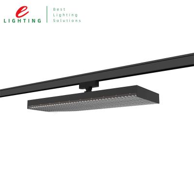 China industrial 35w 50w 70w 105w 165w 195w led panel track light, 155lm/w beam angle adjustable led track panel light for sale