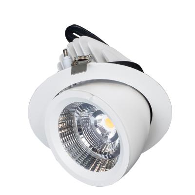 China CE rohs commercial lighting certificate 3 years warranty wholesaler price adjustable cob 10w 20w 30w 40w recessed LED downlight for sale