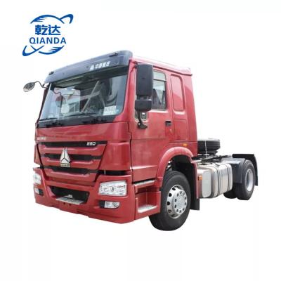 China Sinotruk Aluminum Alloy 10 Strip Howo 6x4 420HP Used Tractor Truck With Low Price For Sale for sale