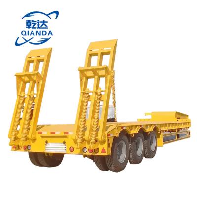 China Truck trailer hot hook axle 3 panel semi trailer transport cargo trailer flatbed semi trailer for sale in Africa for sale